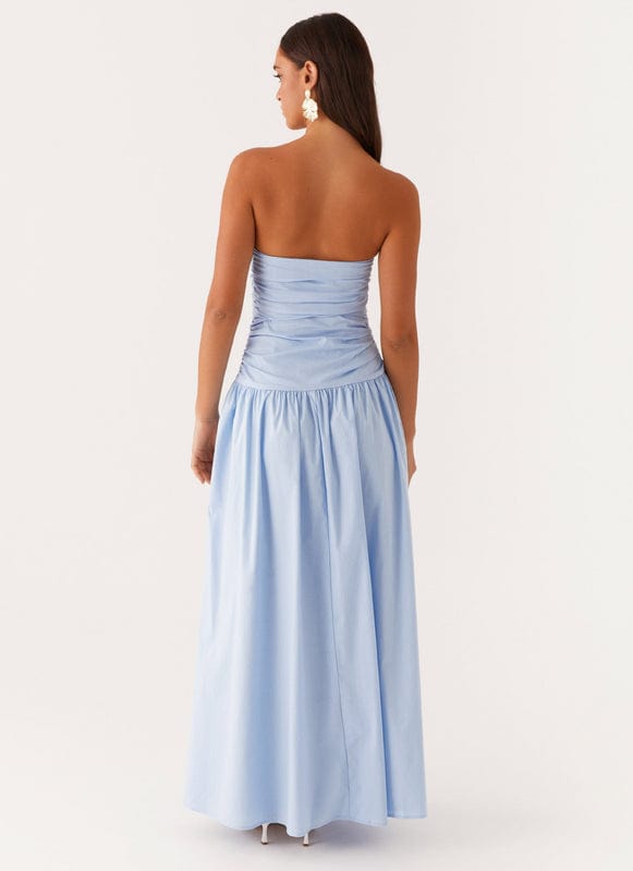Coralia | Sleeveless Maxi Dress in Blue